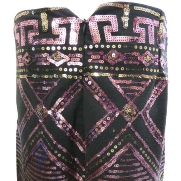Bellisimas Aztec Sequins Mini Skirt - Picture 5 of 6
